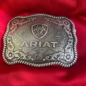 Ariat Ornate Silver Belt Buckle